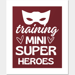 Training Mini Super Heroes Posters and Art